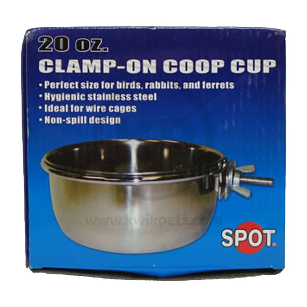 Spot Stainless Steel Bird Coop Cup with Bolt Clamp 20-oz