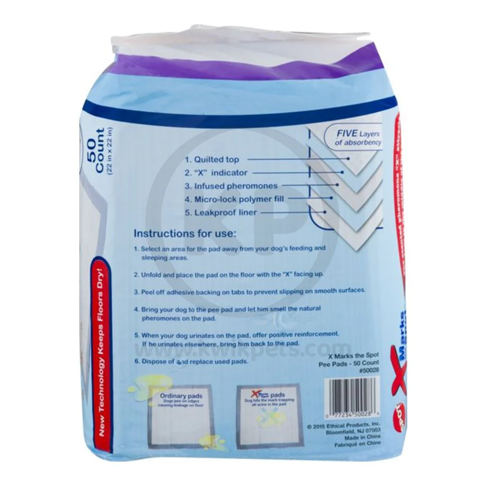 Spot X Marks The Spot Puppy Training Pads 50 Count 22 in X 22 in - Image 2