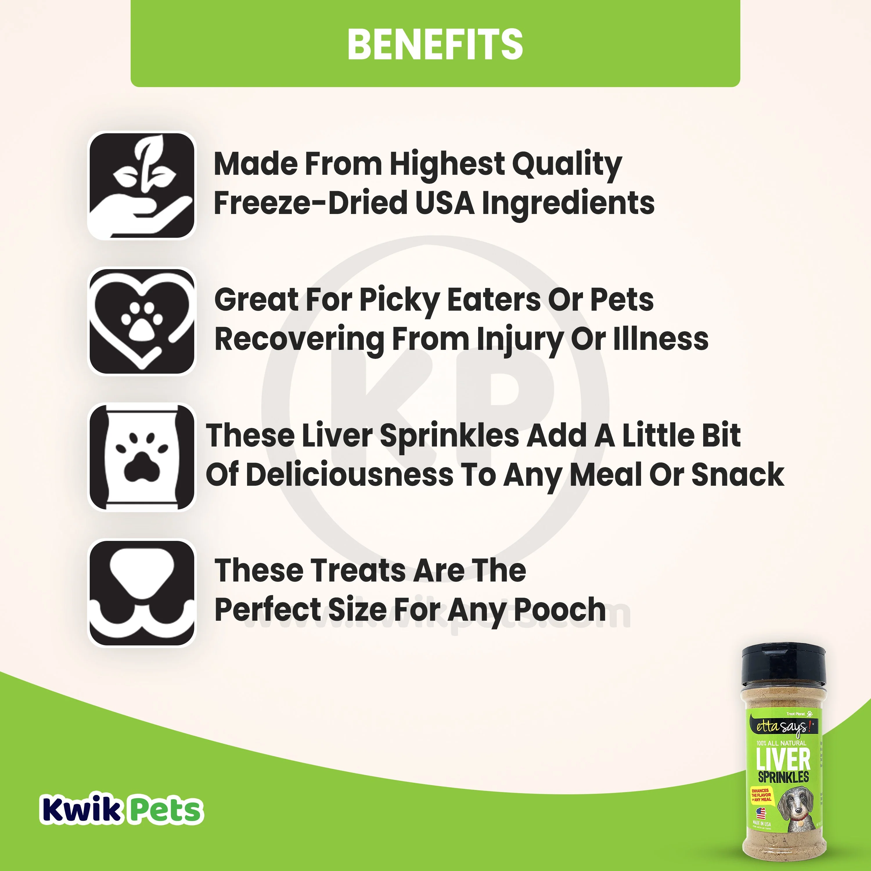 Etta Says! Liver Sprinkles 100% All Natural Dog Food Topper 3.0-oz - Image 4