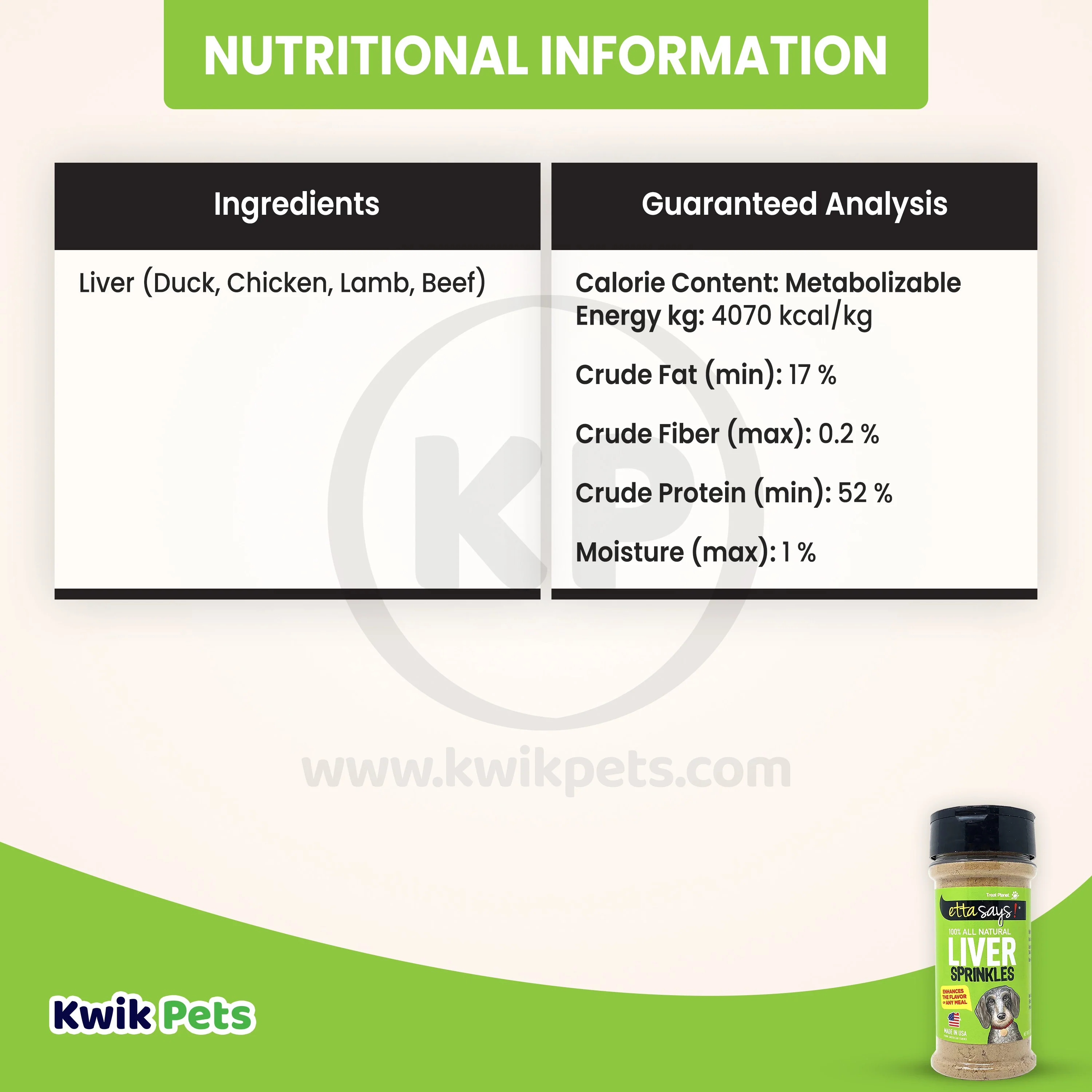 Etta Says! Liver Sprinkles 100% All Natural Dog Food Topper 3.0-oz - Image 5