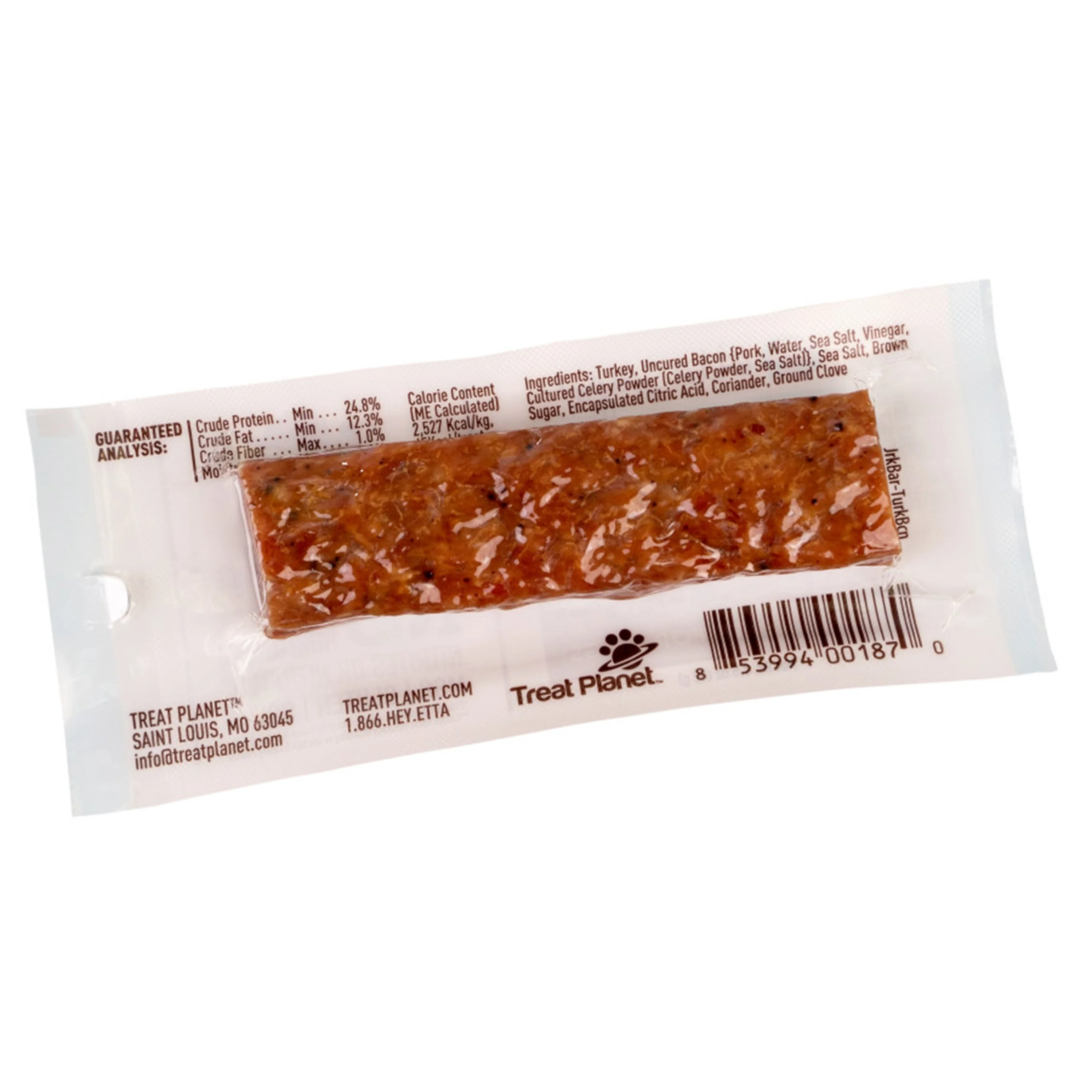 Etta Says! Meat Snack Bar Turkey & Bacon Dog Treats 1.5-oz - Image 2