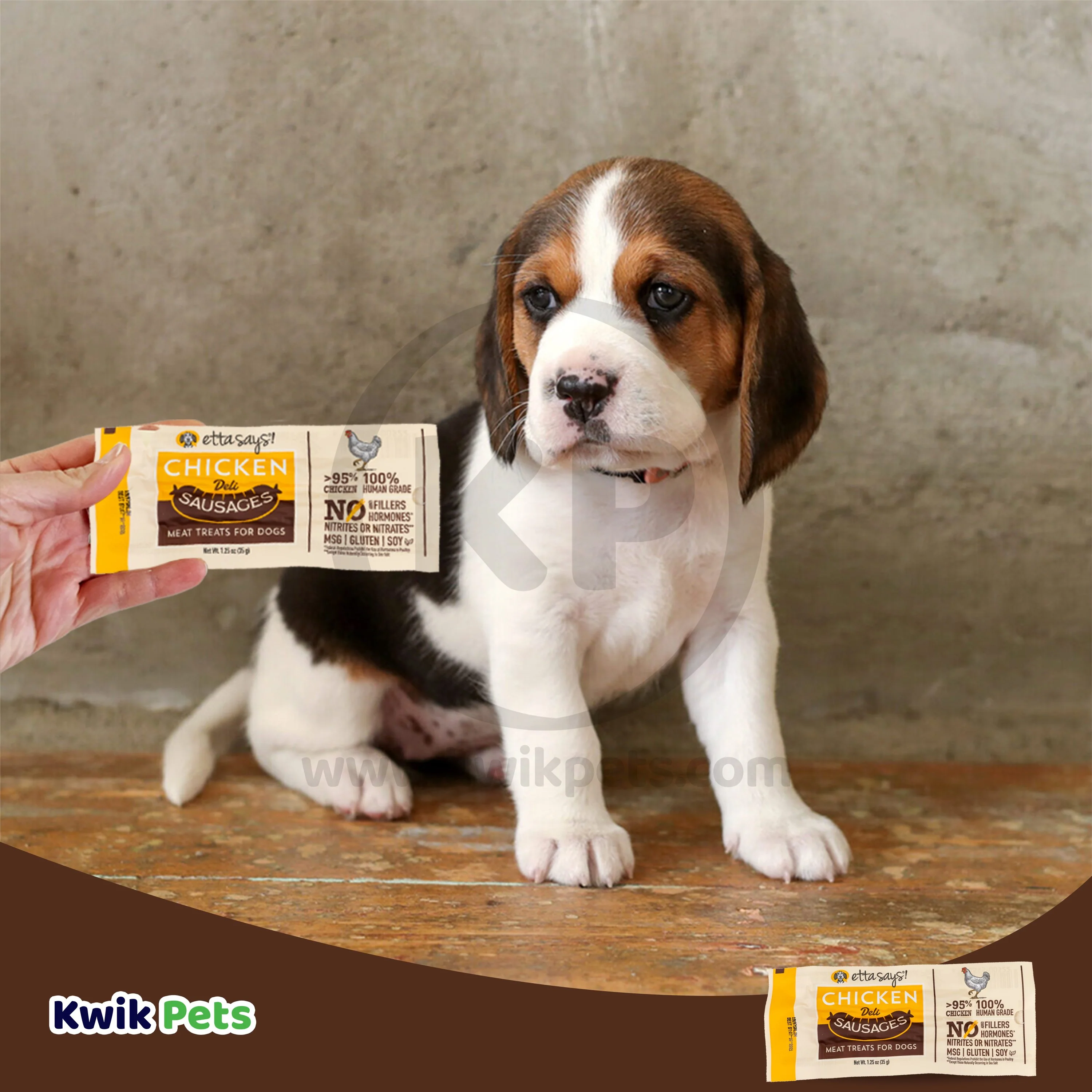 Etta Says! Chicken Deli Sausages Meat Dog Treat 1.25-oz - Image 6