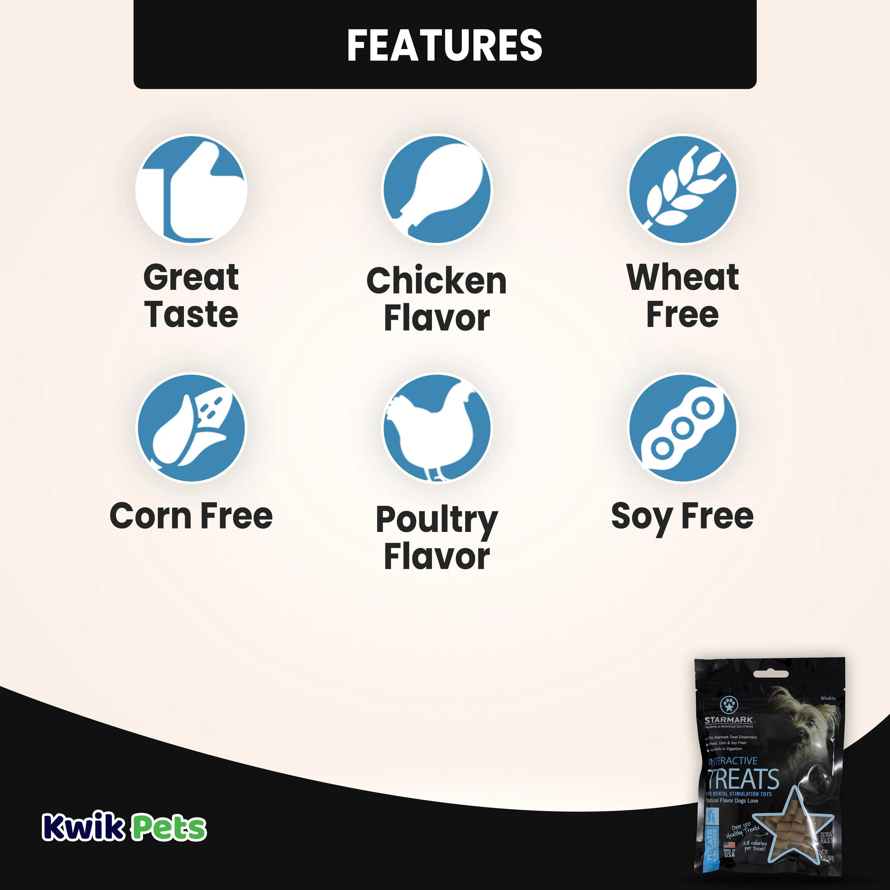 Starmark Everlasting Interactive Dog Treat Herbal Chick'n Made In USA 5.5-oz - Image 3