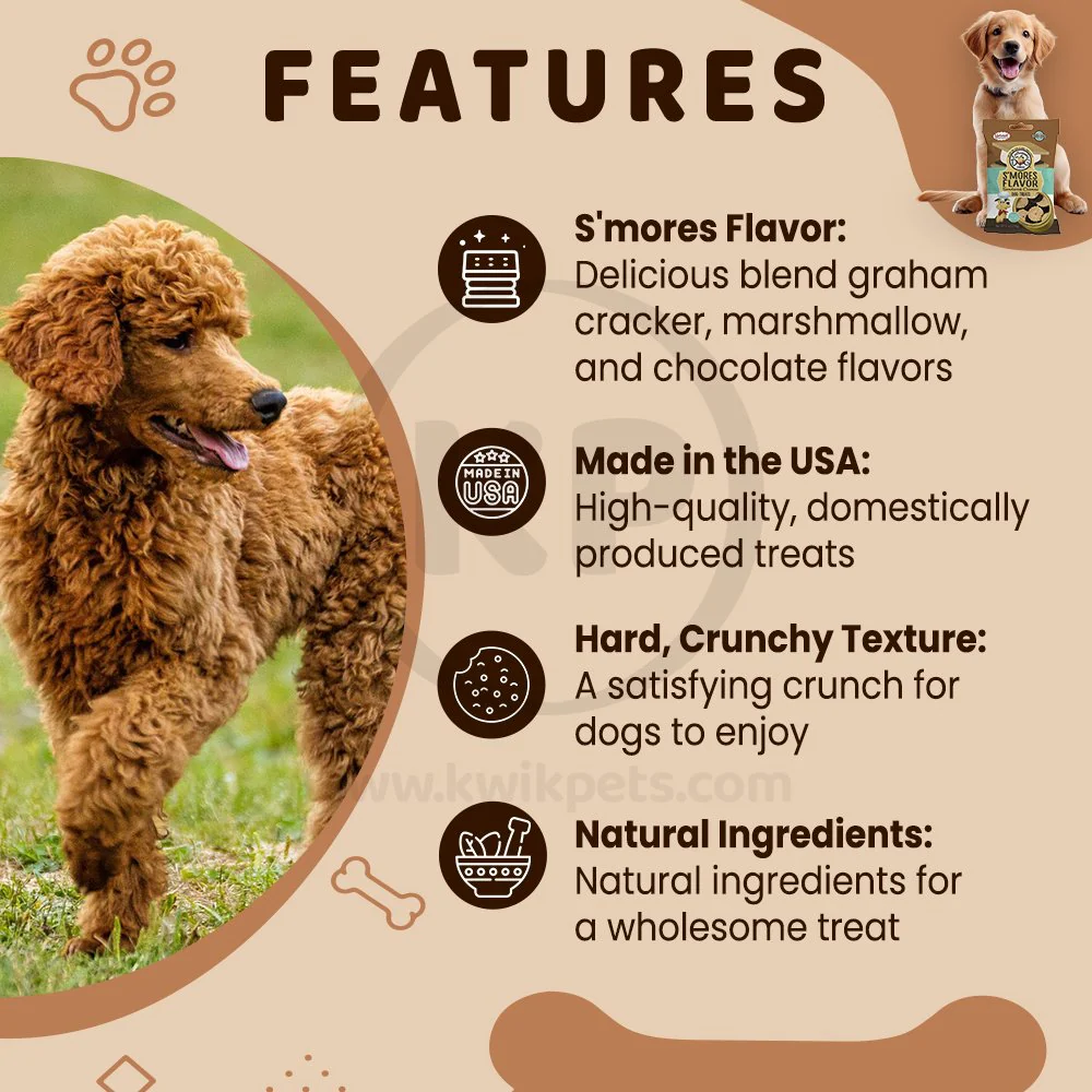 Exclusively Pet S'mores Flavor Sandwich Cremes Dog Treats 8-oz - Image 3