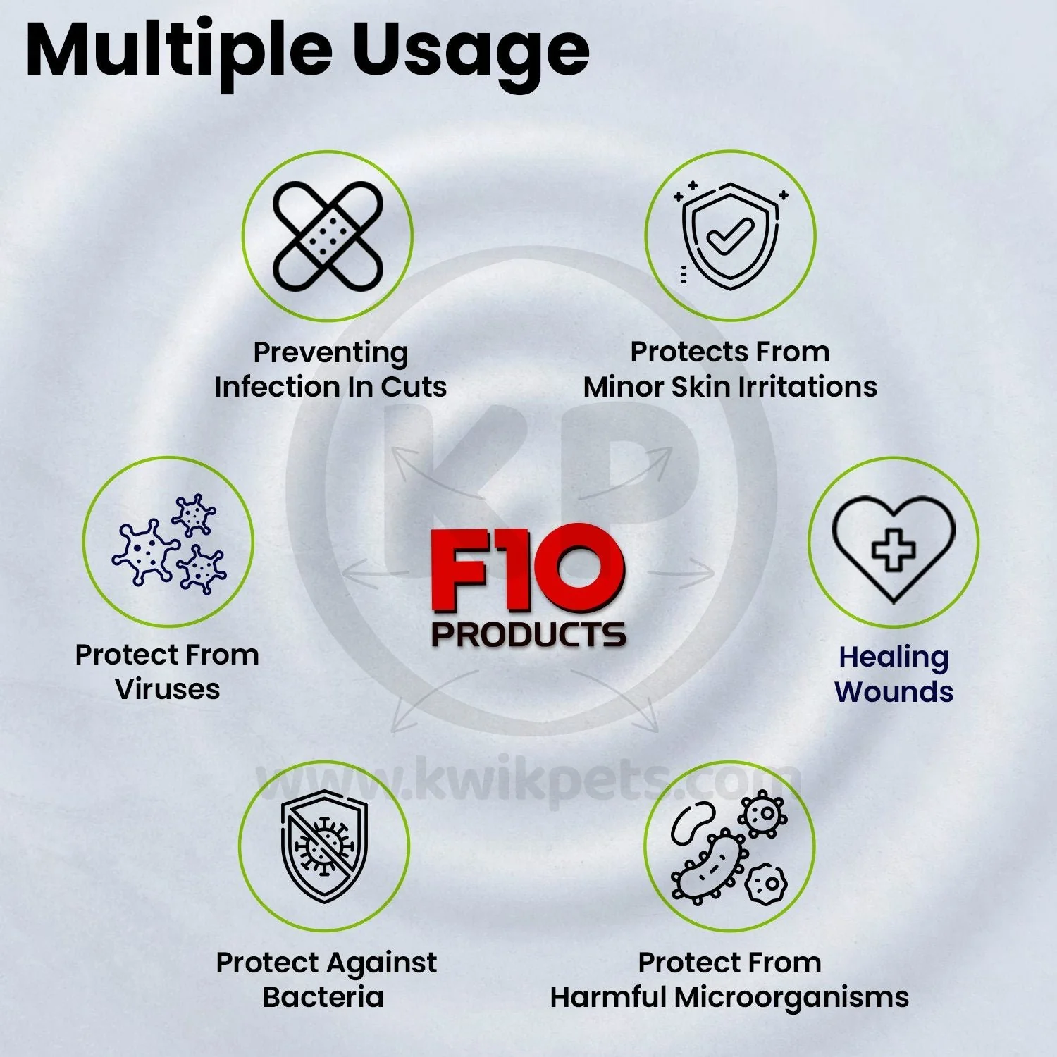 F10 Antiseptic Barrier Ointment with Insecticide for Reptiles, Birds, Small Animals & Exotic Animals 500g - Image 3