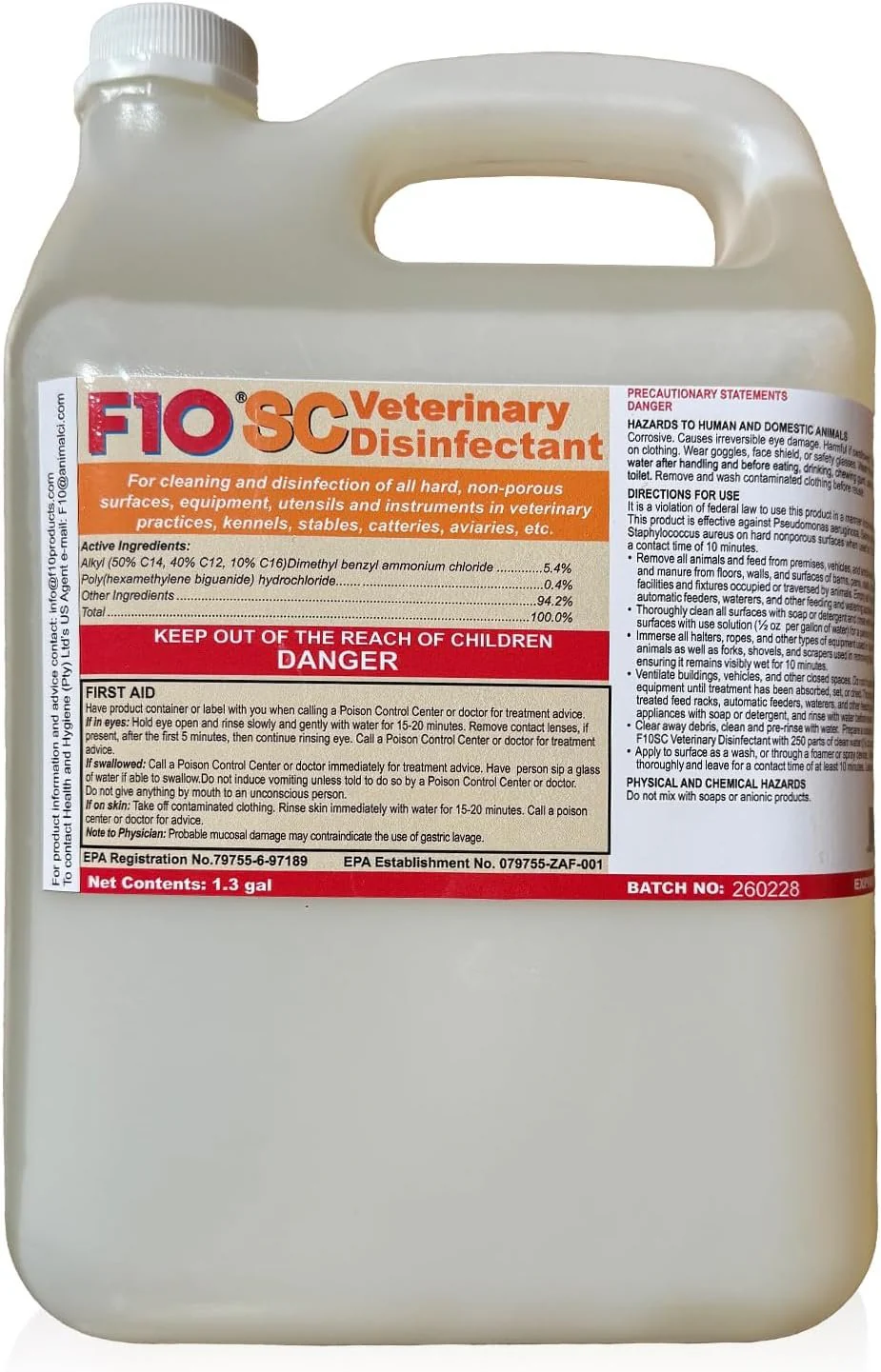 F10SC Veterinary Disinfectant 5 Liter - Image 2