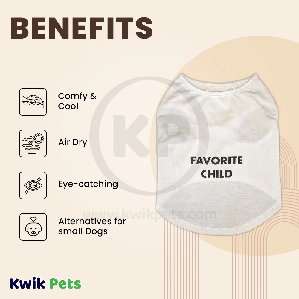 Fashion Pet Cosmo Favorite Child Tee White Small - Image 3