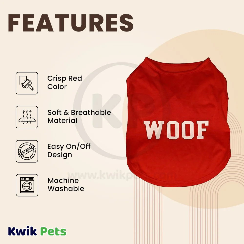 Fashion Pet Cosmo Woof Tee Red XL - Image 2