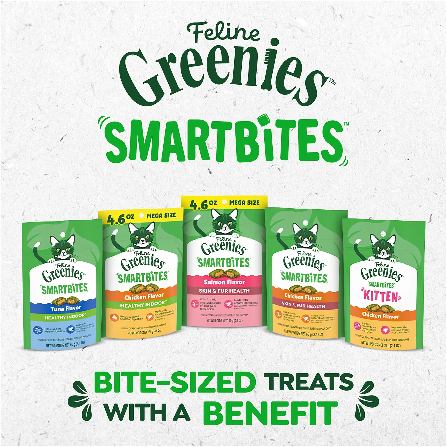 Greenies Feline SmartBites Healthy Indoor Chicken Cat Treats 2.1-oz - Image 10