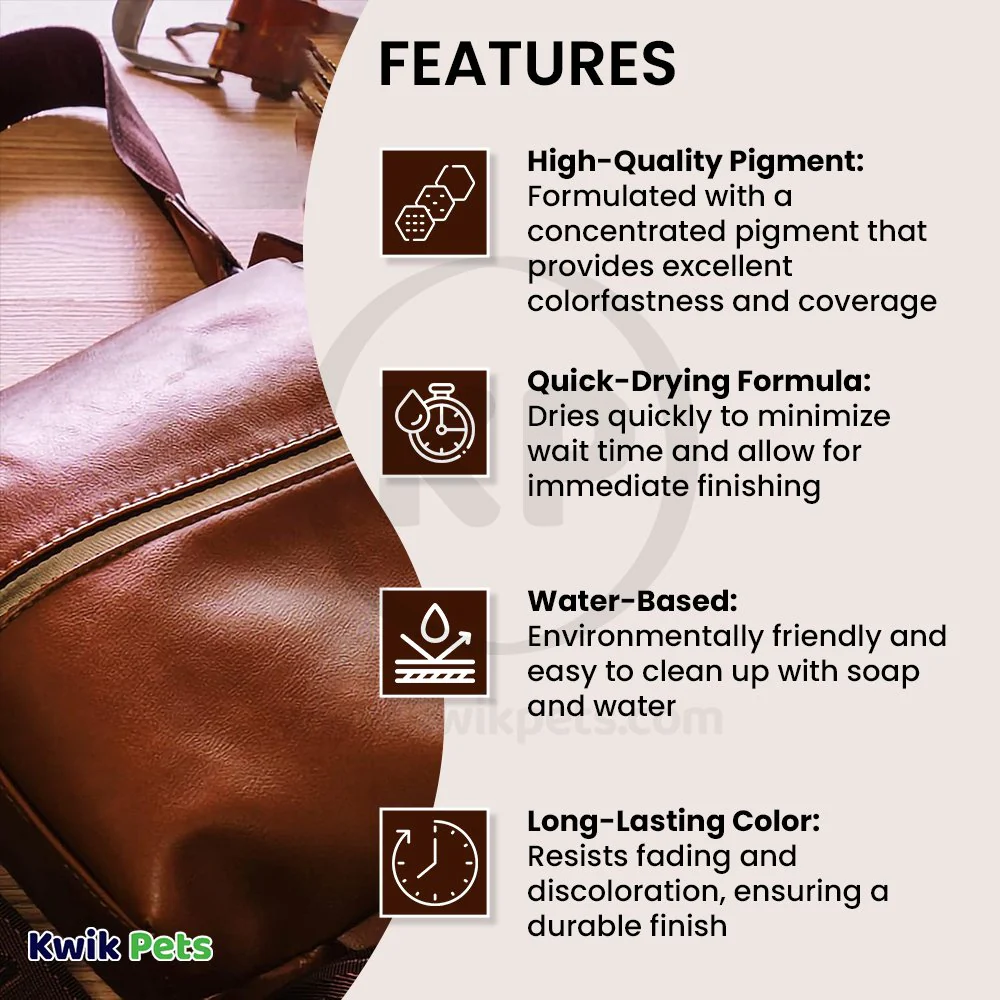Fiebing’s Leather Dye Dark Brown 4-oz - Image 3