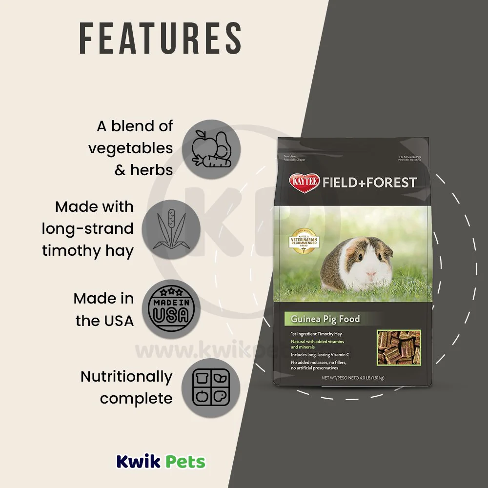 Kaytee Field+Forest Guinea Pig Food 4-lb - Image 3