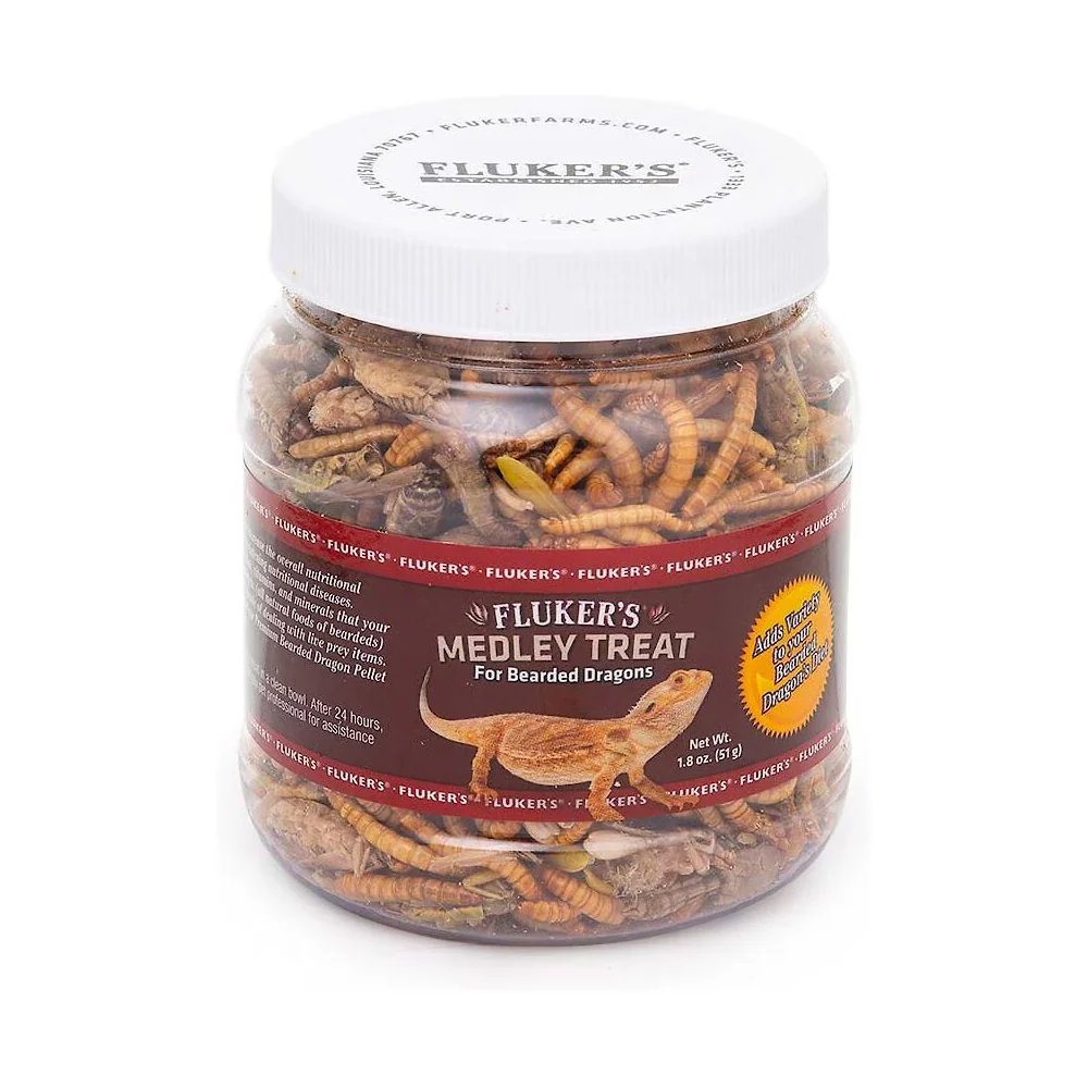 Fluker's Freeze-Dried Medley Treat for Bearded Dragon 1.8-oz