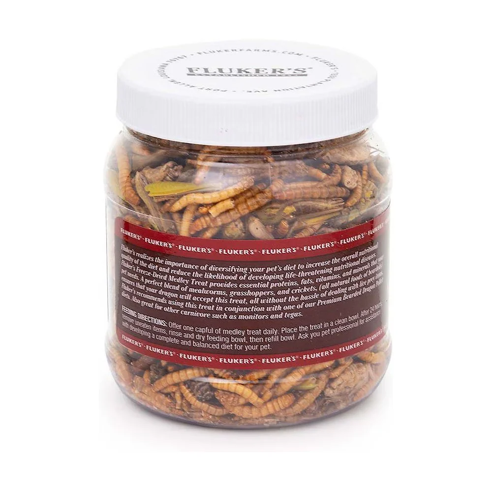 Fluker's Freeze-Dried Medley Treat for Bearded Dragon 1.8-oz - Image 2