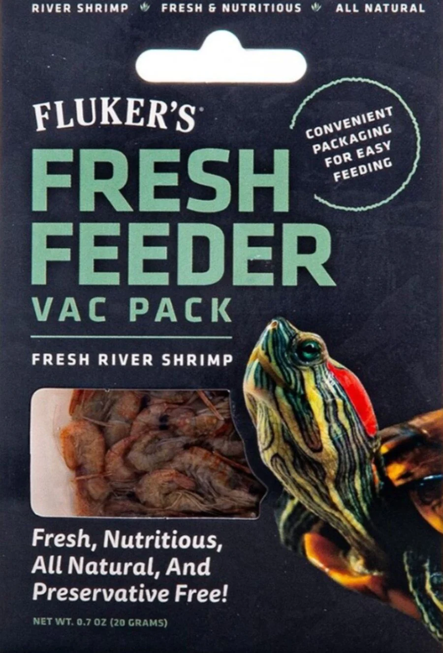 Fluker's Fresh Feeder Vac Pack Fresh River Shrimp Reptile Food 0.7-oz