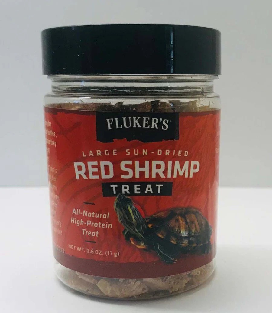 Fluker's Large Sun-Dried Red Shrimp Reptile Treat 0.6-oz