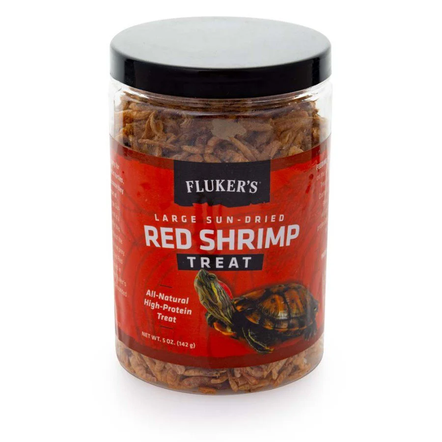 Fluker's Large Sun-Dried Red Shrimp Reptile Treat 5-oz