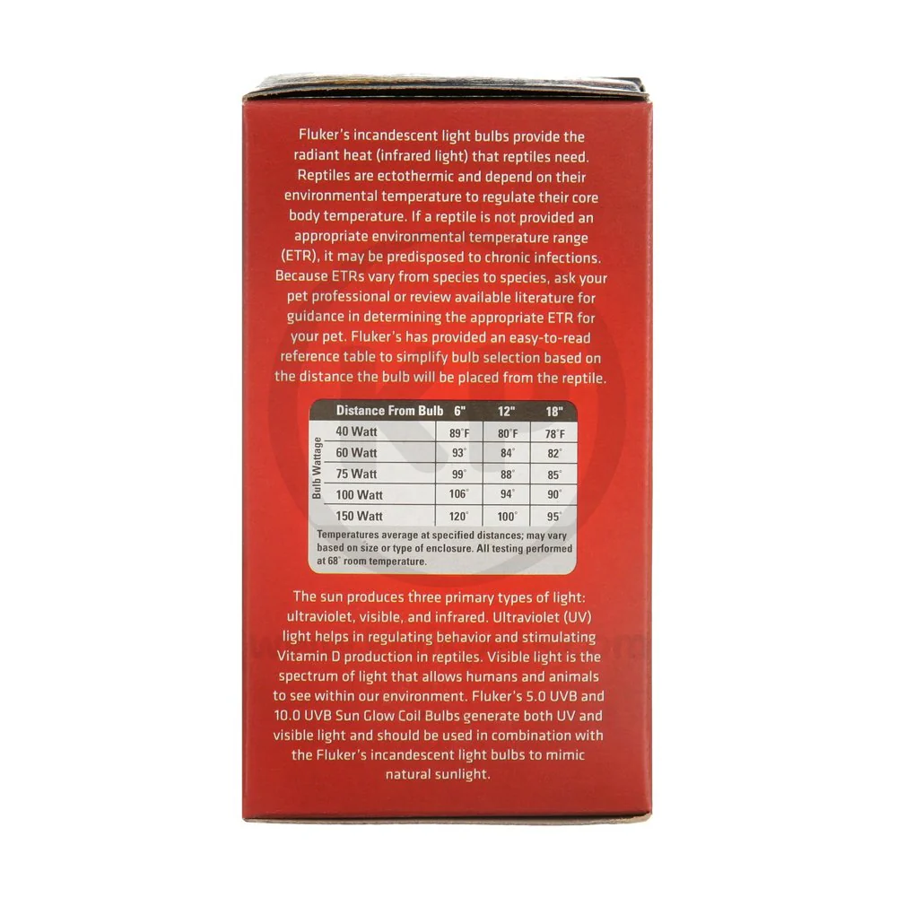 Fluker's Repta-Sun Incandescent Reptile Red Heat Bulb 60W - Image 3