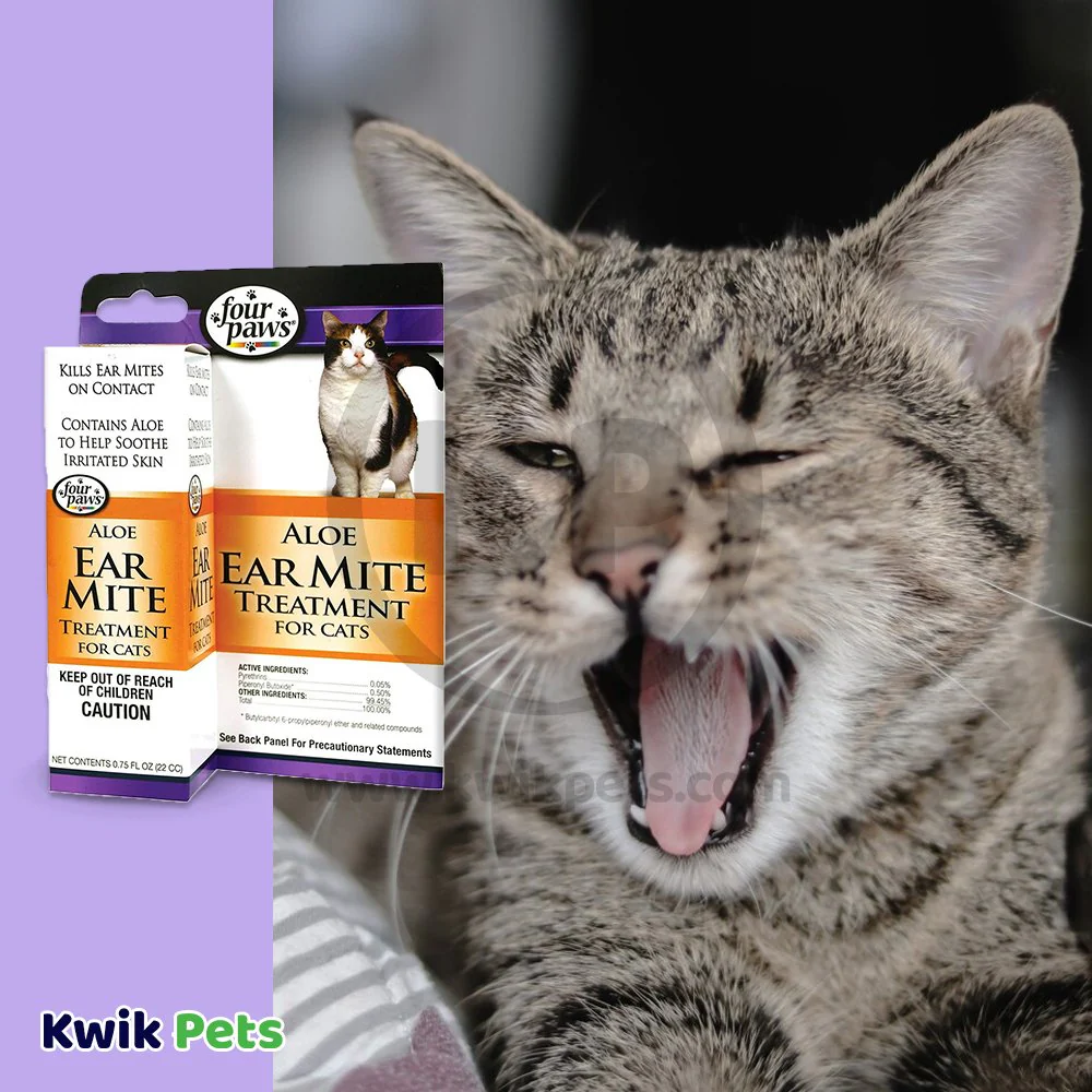 Four Paws Healthy Promise Aloe Ear Mite Treatment For Cats 0.75-oz - Image 5