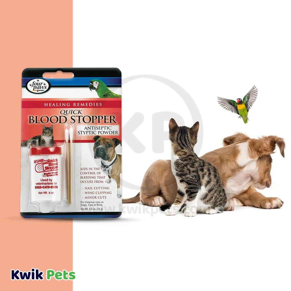 Four Paws Healthy Promise Quick-Action Blood Stopper Styptic Powder for Dogs, Cats & Birds 0.5-oz - Image 5