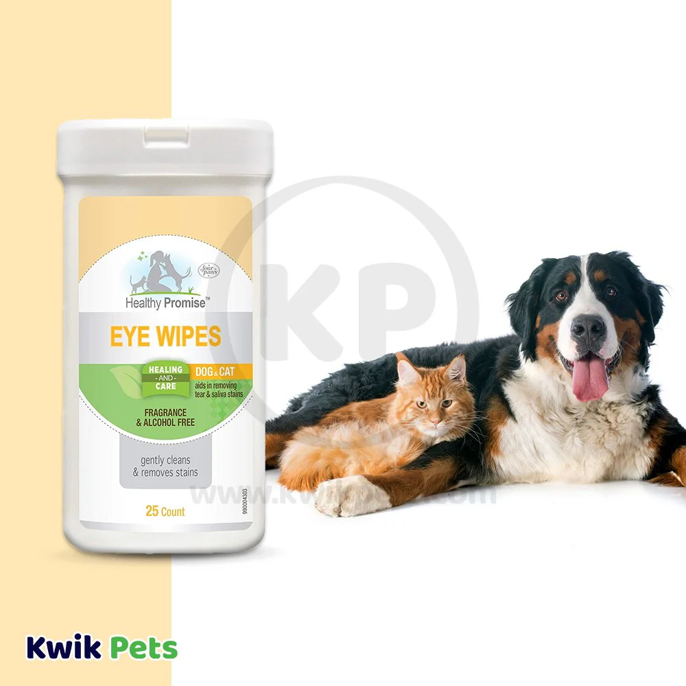 Four Paws Healthy Promise Eye Wipes for Dogs & Cats 25 Count - Image 5