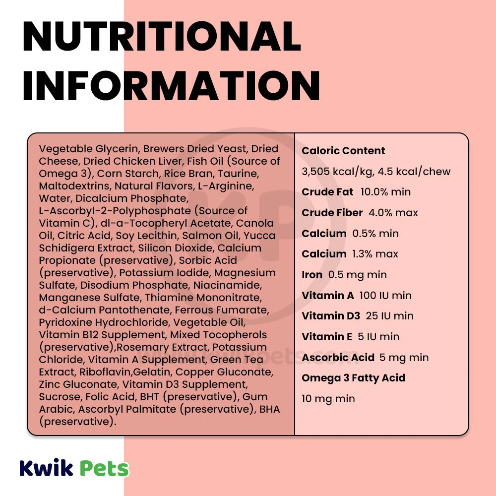 Four Paws Healthy Promise Dog Multi-Vitamins Soft Chews Savory Chicken 120 Count 5.08-oz - Image 5