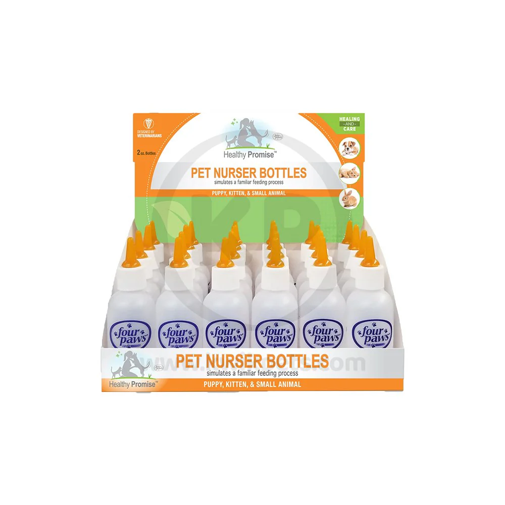 Four Paws Healthy Promise Puppy, Kitten & Small Animal Nurser Bottles 24 Count