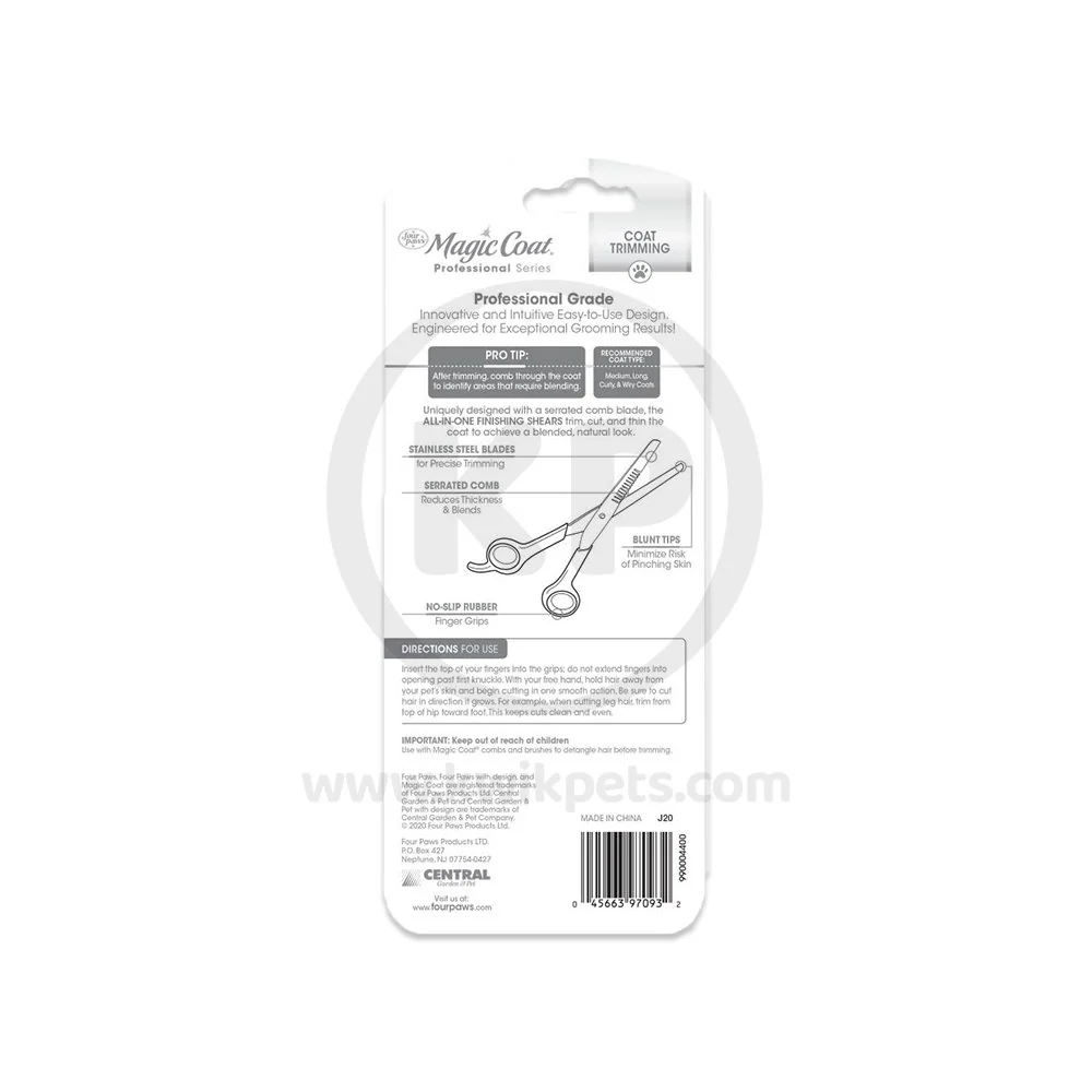 Four Paws Magic Coat All-in-One Finishing Shears Grooming Scissor for Dogs - Image 2
