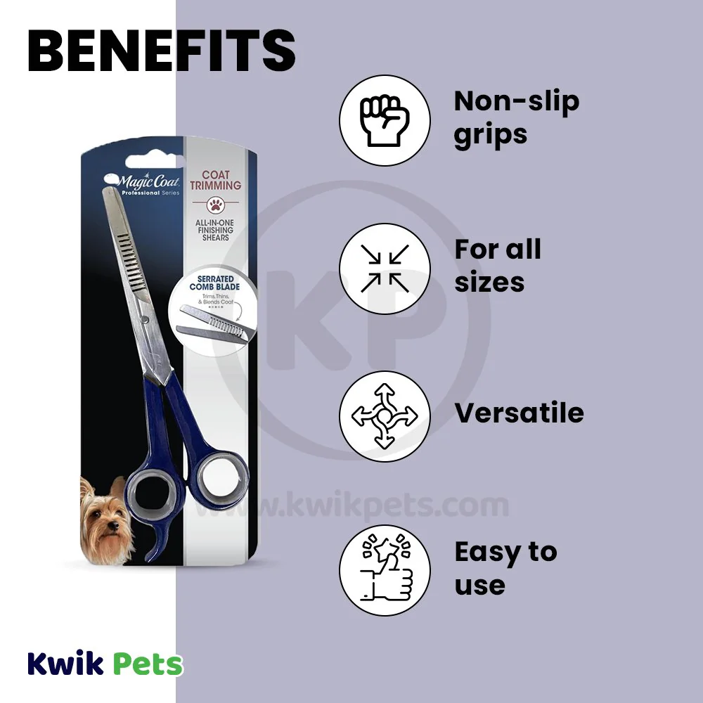 Four Paws Magic Coat All-in-One Finishing Shears Grooming Scissor for Dogs - Image 4