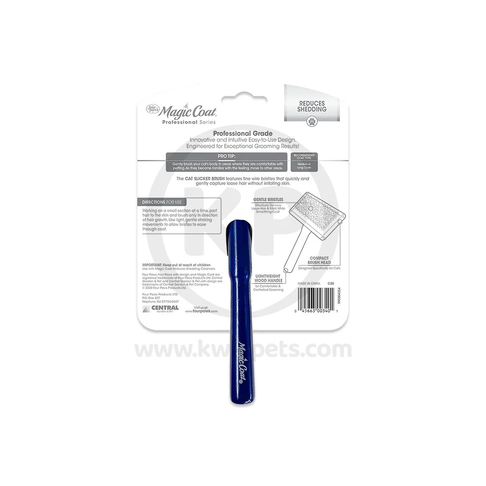 Four Paws Magic Coat Comfort-Grip Cat Slicker Brush Medium - Image 2