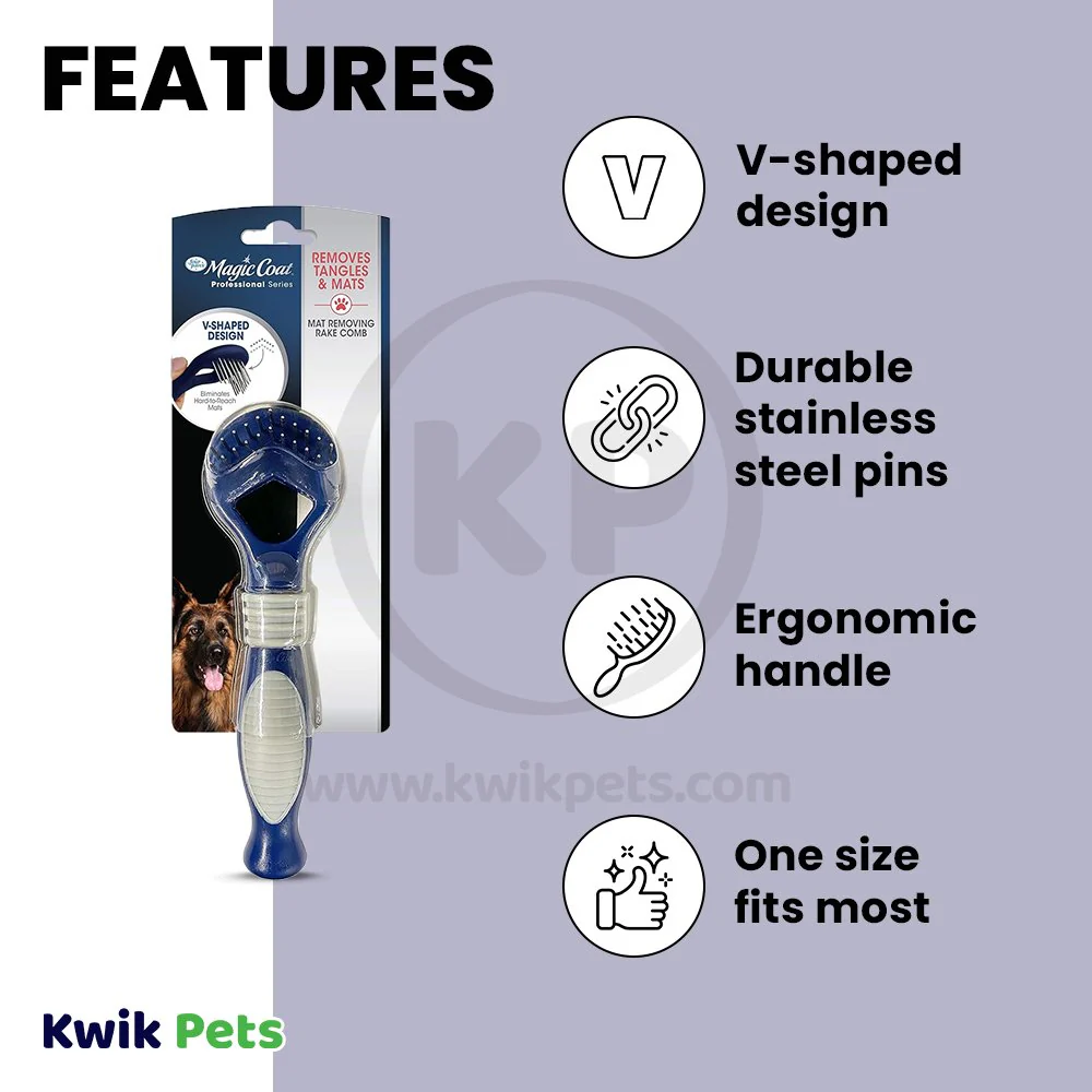 Four Paws Magic Coat Mat Removing Dog Rake Comb - Image 3
