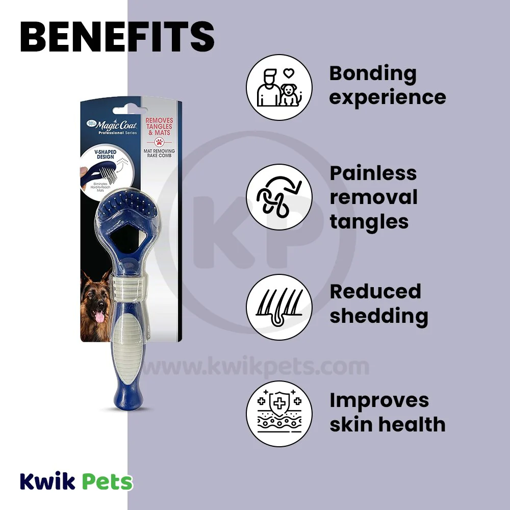 Four Paws Magic Coat Mat Removing Dog Rake Comb - Image 4