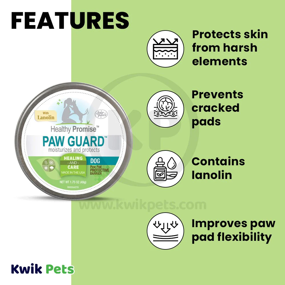 Four Paws Healthy Promise Paw Guard Dog Paw Balm with Lanolin 1.75-oz - Image 3