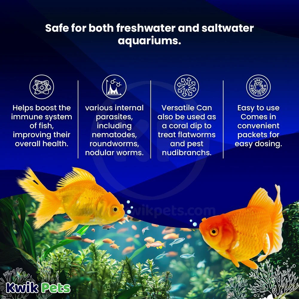 Fritz Expel-P Parasitic Treatment for Freshwater & Saltwater Aquarium Fish 20 Count - Image 2