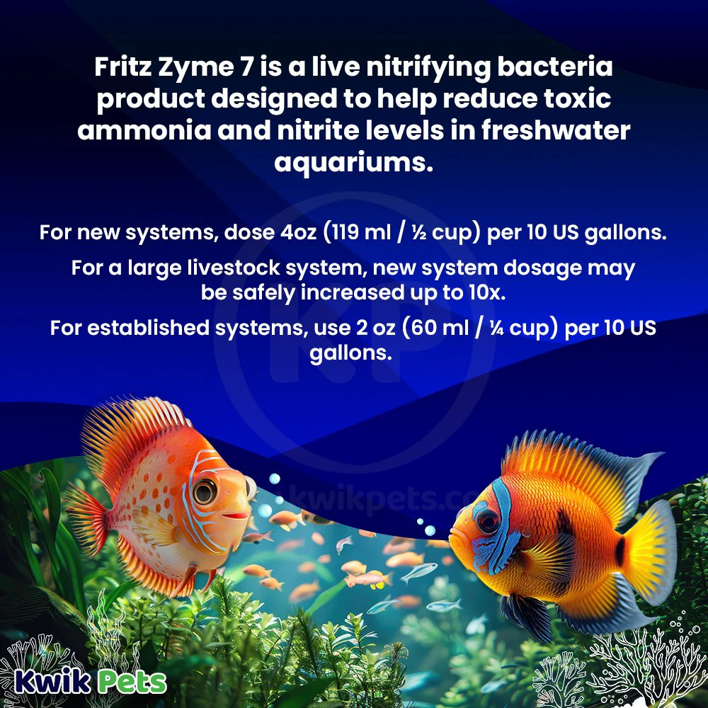 Fritz FritzZyme 7 Freshwater Live Nitrifying Bacteria for Aquarium 32-oz - Image 4