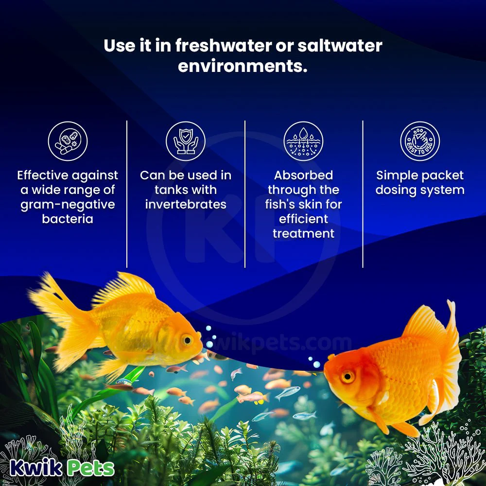 Fritz Maracyn Two Bacterial Infection Treatment for Freshwater & Saltwater Aquarium Fish 10 Count - Image 2