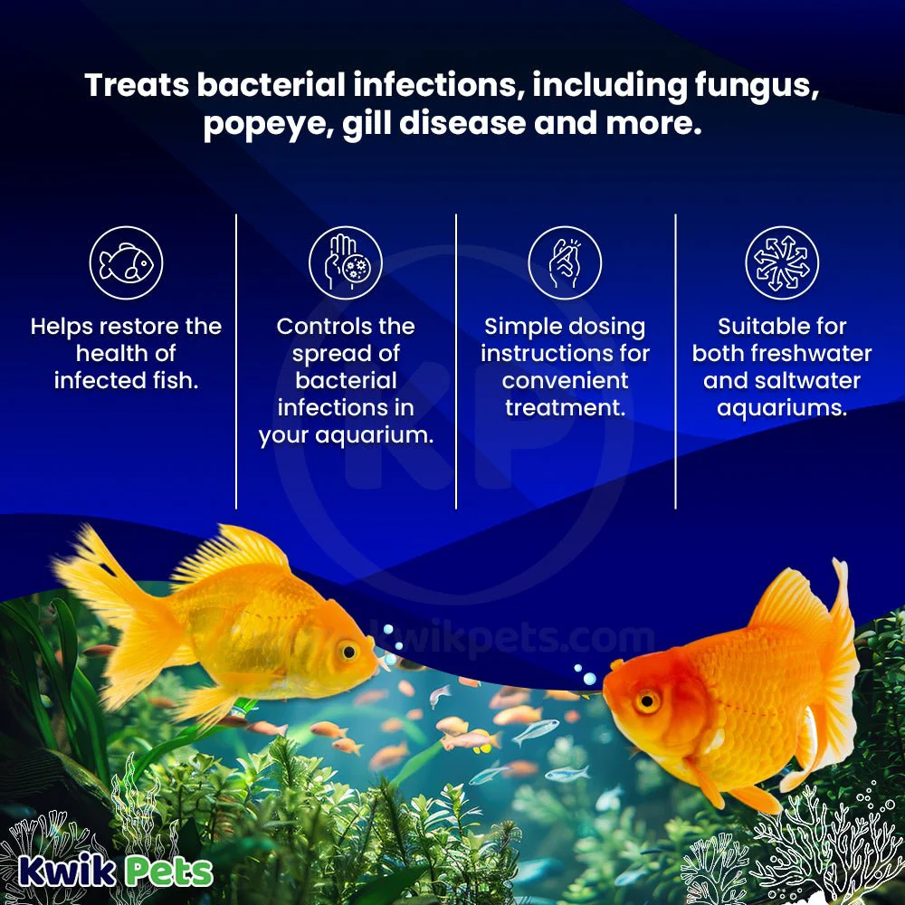 Fritz Maracyn Two Bacterial Infection Treatment for Freshwater & Saltwater Aquarium Fish 10 Count - Image 3