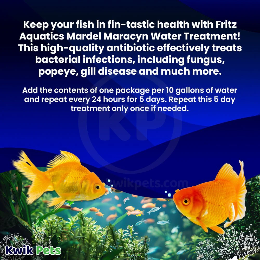 Fritz Maracyn Two Bacterial Infection Treatment for Freshwater & Saltwater Aquarium Fish 10 Count - Image 4
