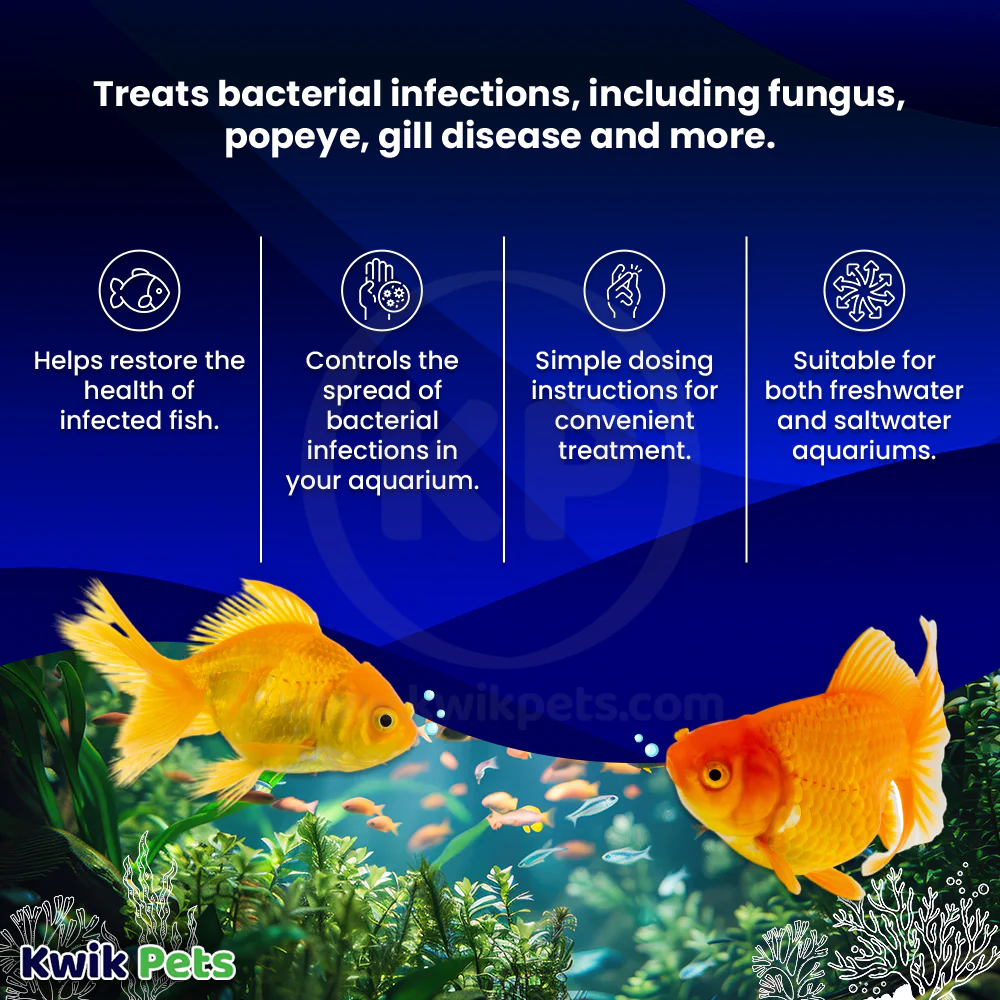 Fritz Maracyn TwoBacterial Infection Treatment for Freshwater & Saltwater Aquarium Fish 20 Count - Image 3