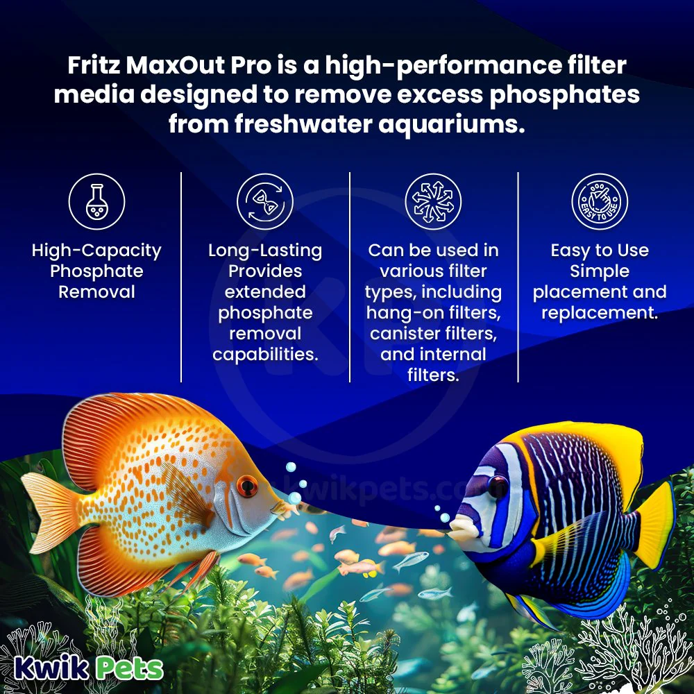 Fritz Maxout Pro Filter Media & Phosphate Remover for Freshwater Aquariums up to 100-gal - Image 2