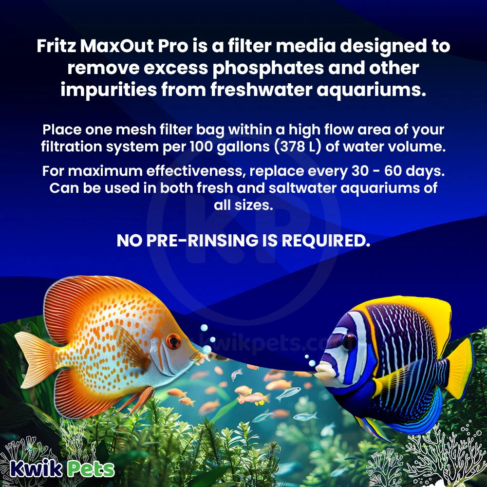 Fritz Maxout Pro Filter Media & Phosphate Remover for Freshwater Aquariums up to 100-gal - Image 4