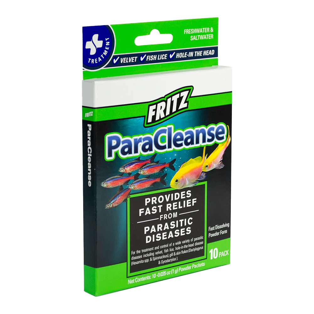 Fritz ParaCleanse Parasitic Treatment for Freshwater & Saltwater Aquarium Fish 10 Count