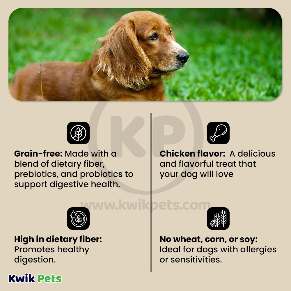 Get Naked Digestive Health Grain-Free Dental Stick Chicken Dog Treats Large 6.6-oz - Image 3