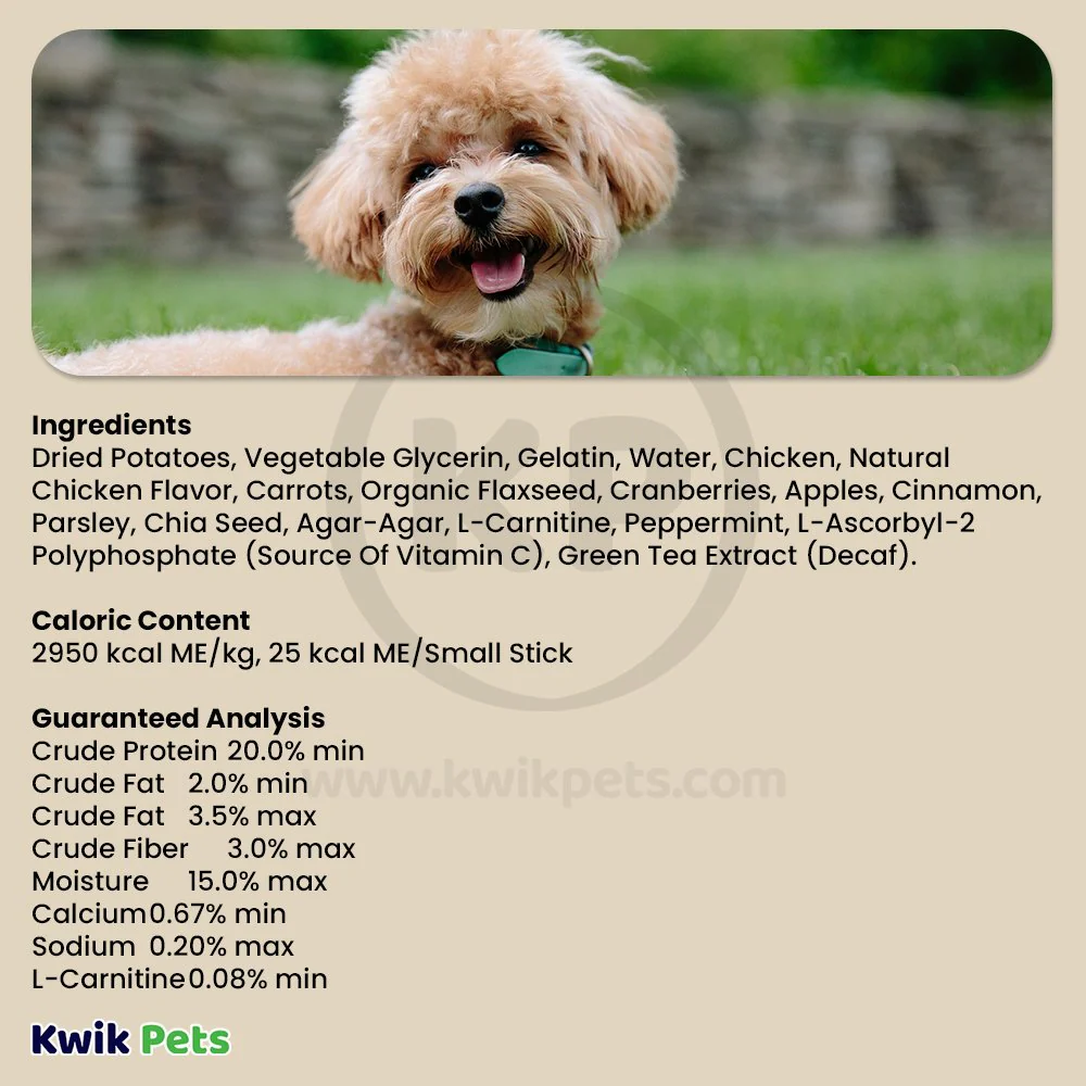 Get Naked Weight Management Grain-Free Dental Stick Chicken Dog Treats Small 6.2-oz - Image 5