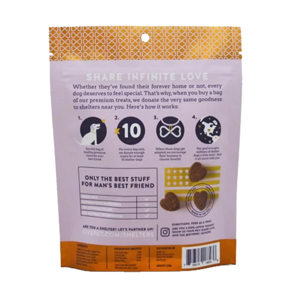 Givepet Off-Leash Leisure Grain-Free Premium Soft Chewy Dog Treats Applesauce, Bacon & Cinnamon 6-oz - Image 2