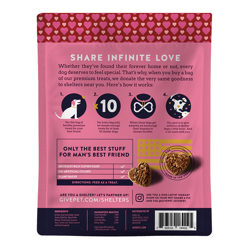 Givepet Spice Soft-Baked Premium Dog Treats Yogurt, Honey & Cinnamon 6-oz - Image 2