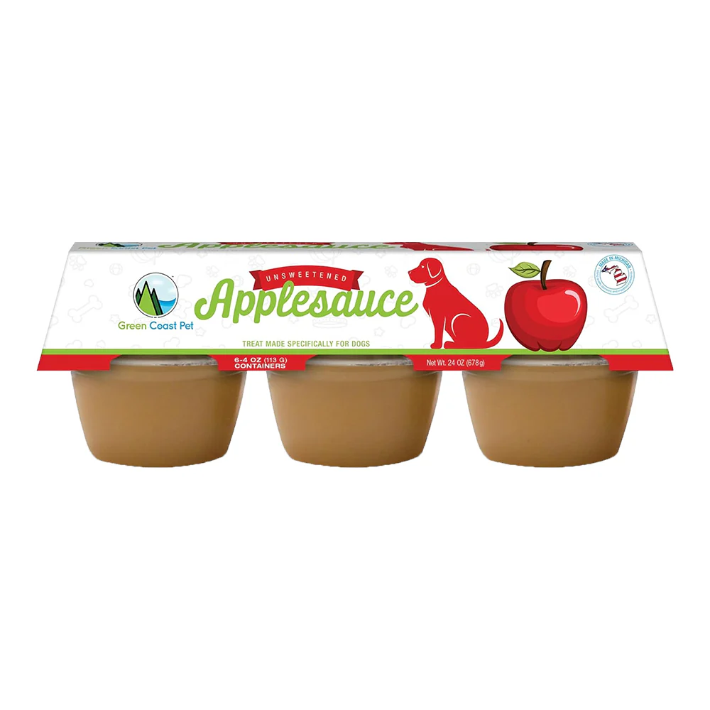 Green Coast Pet Unsweetened Applesauce Dog Treat 24-oz