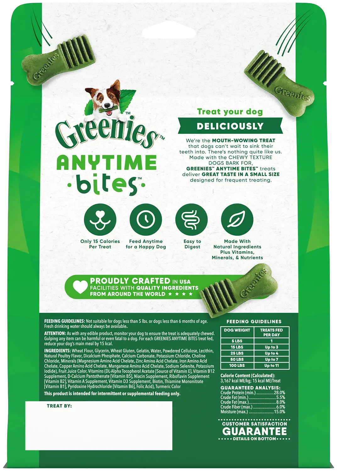 Greenies Anytime Bites Bite-Size Dog Dental Treats Original 10.3-oz - Image 2