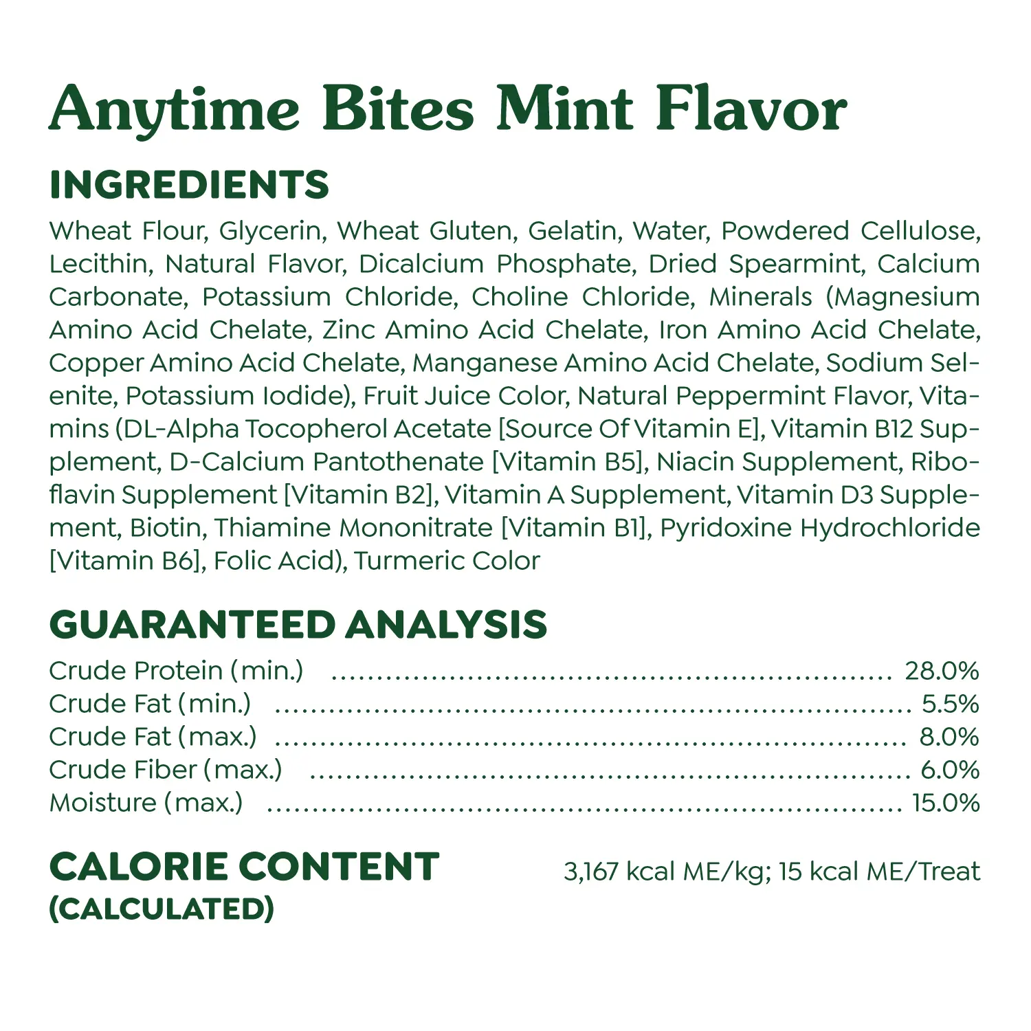 Greenies Anytime Bites Bite-Size Dog Dental Treats Mint 10.3-oz - Image 5