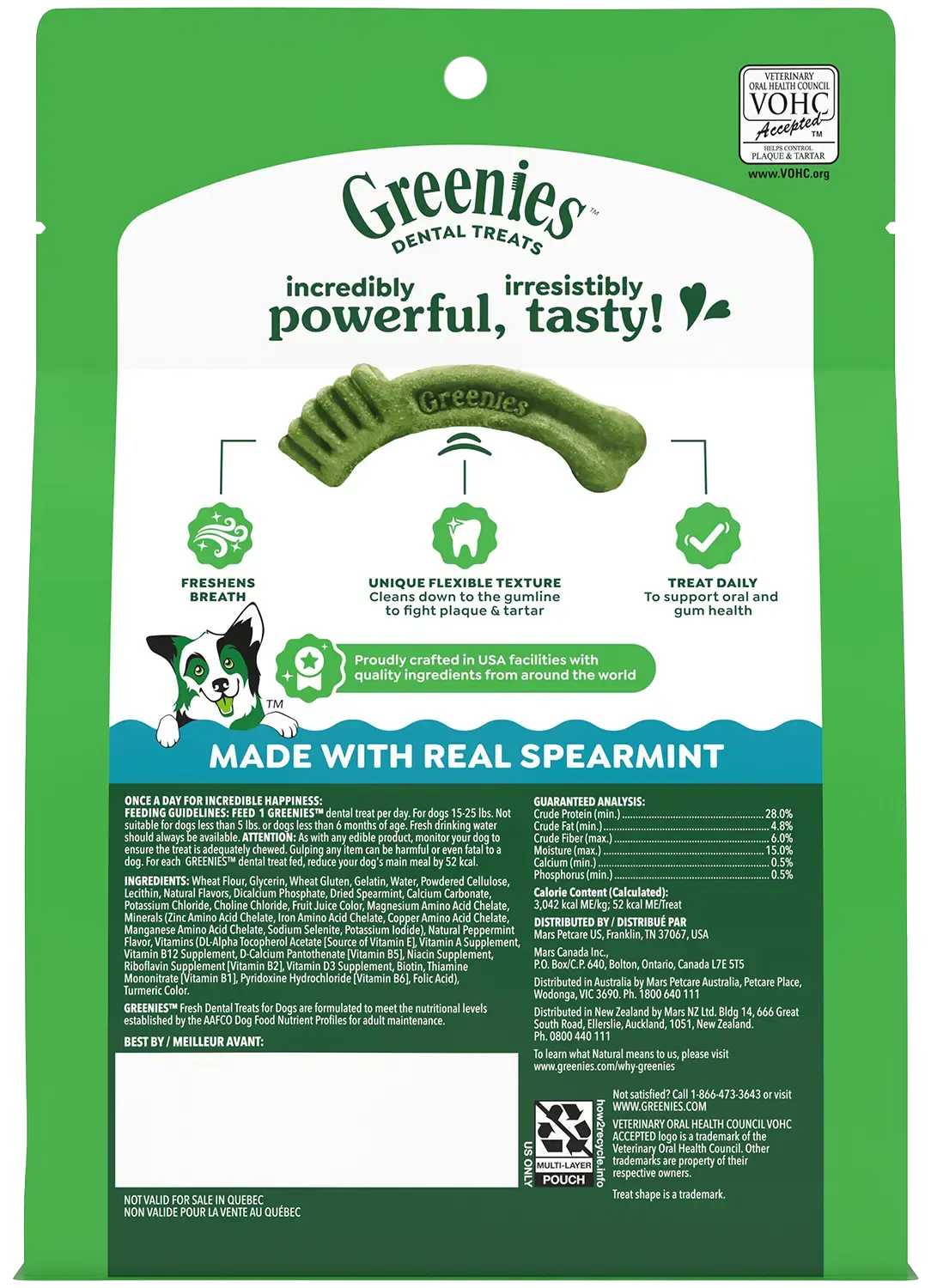 Greenies Fresh Dog Dental Treats Petite 12-oz 20 Count - Image 2