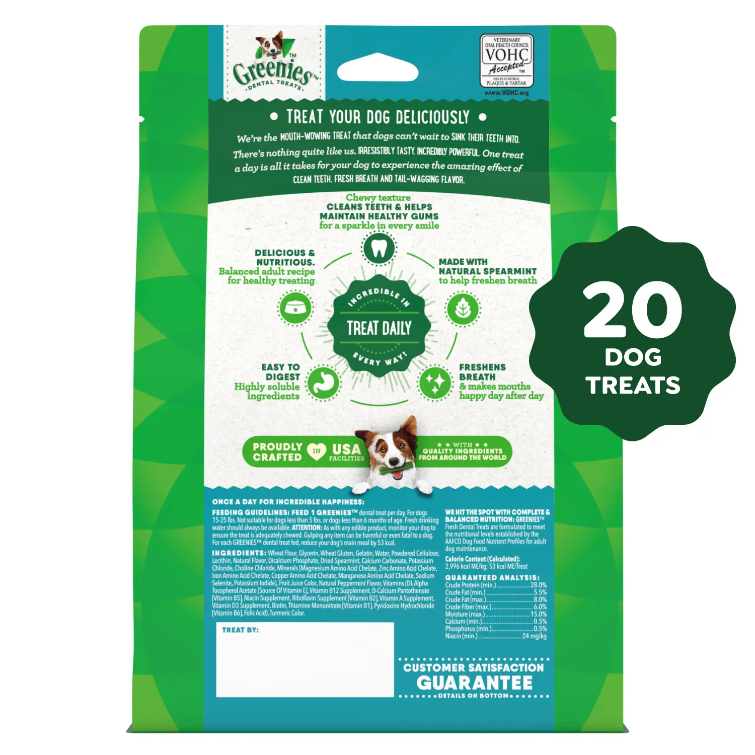 Greenies Fresh Dog Dental Treats Petite 12-oz 20 Count - Image 3